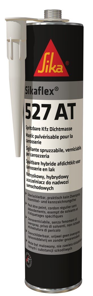 SIKAFLEX-527AT musta C80 300ml koritiivistemassa