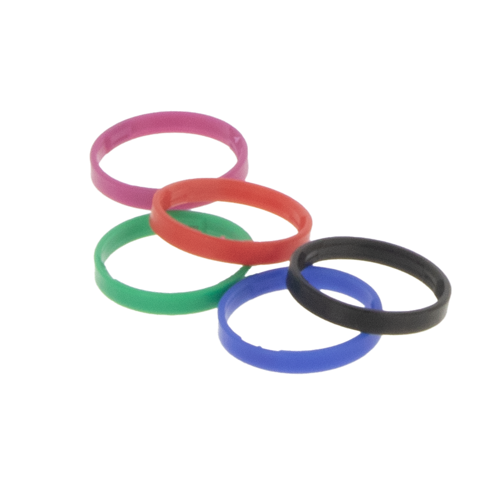 SATA CCS renkaat, 5 väriä, jet X:lle